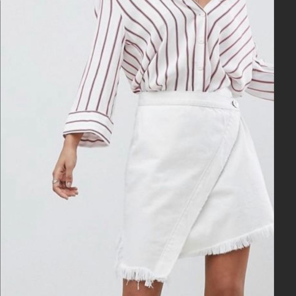 Free People One Teaspoon Asymmetrical denim Skirt